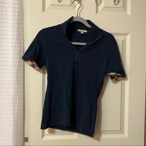Burberry Navy Polo Tee